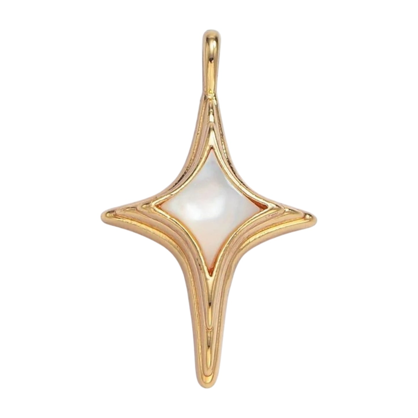 PEARL NORTH STAR CHARM