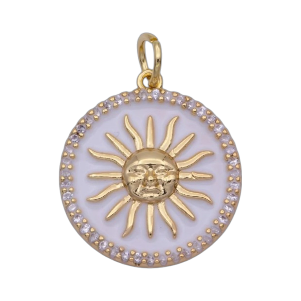 SUN MEDALLION CHARM