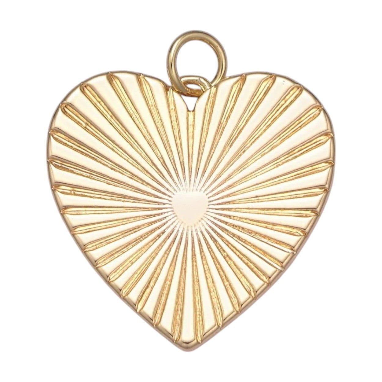 STARBURST HEART CHARM