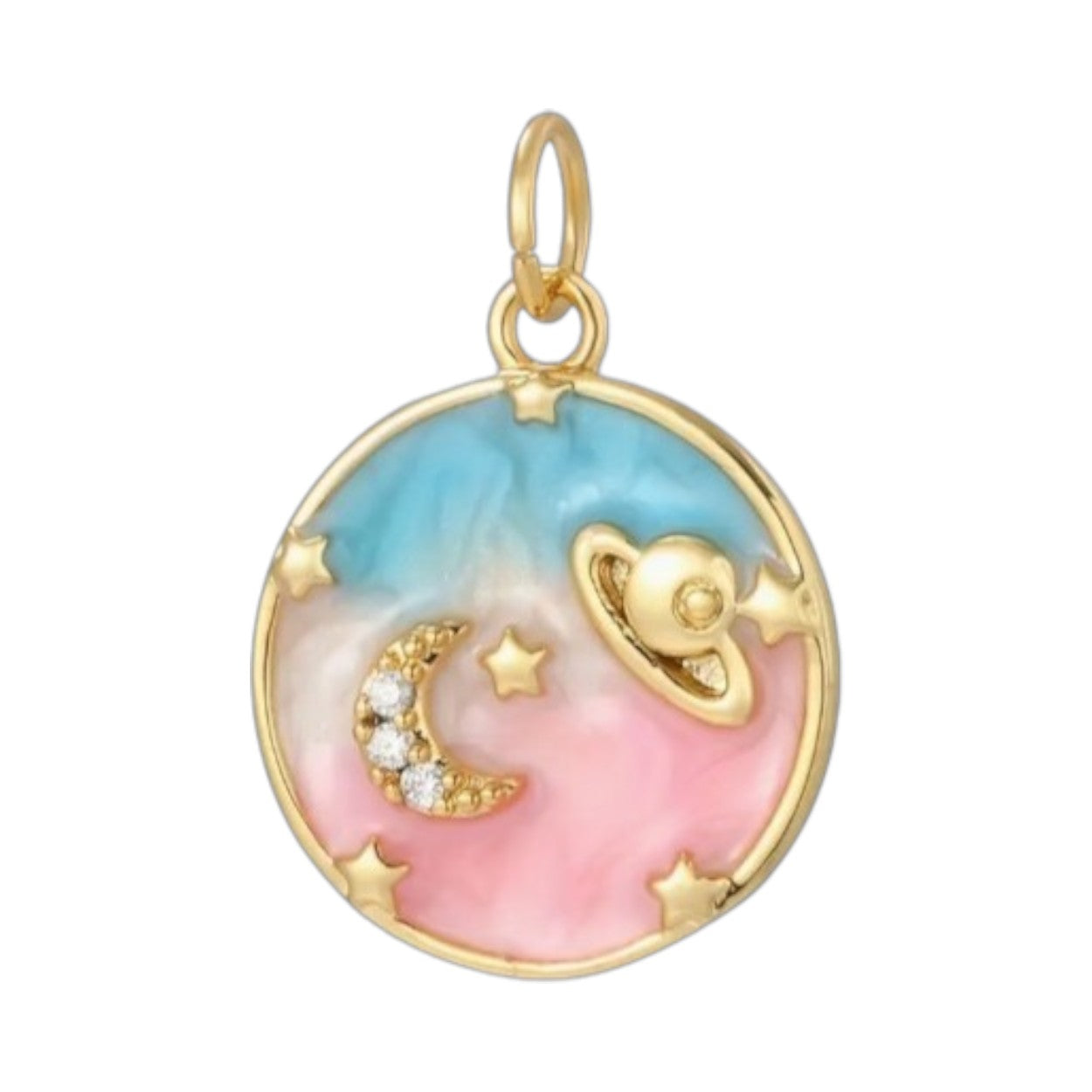 MOON AND SATURN CHARM