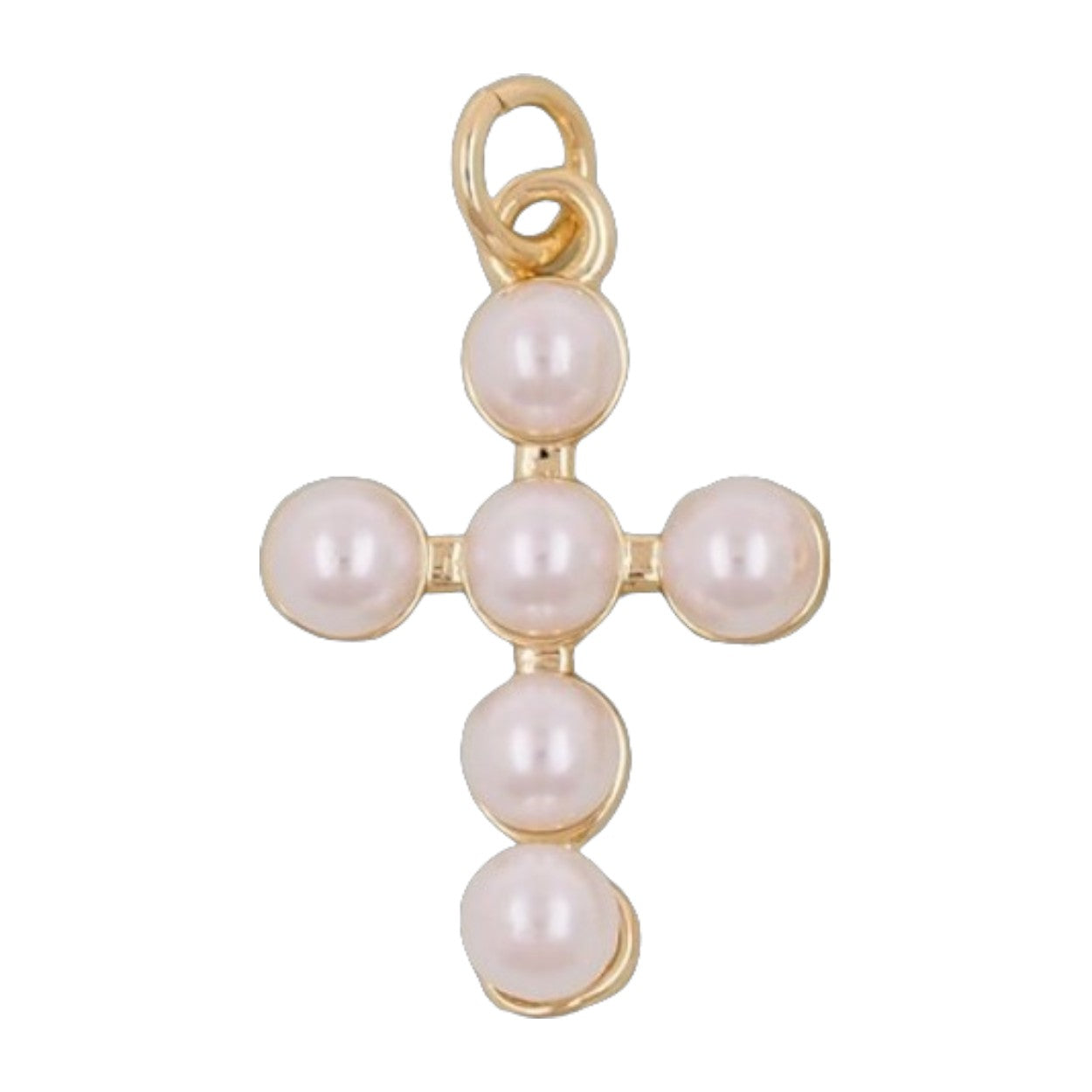 PEARL CROSS CHARM