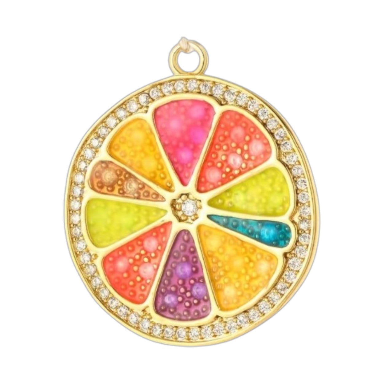ORANGE SLICE CHARM