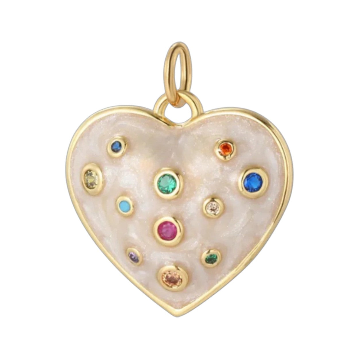 CONFETTI HEART CHARM