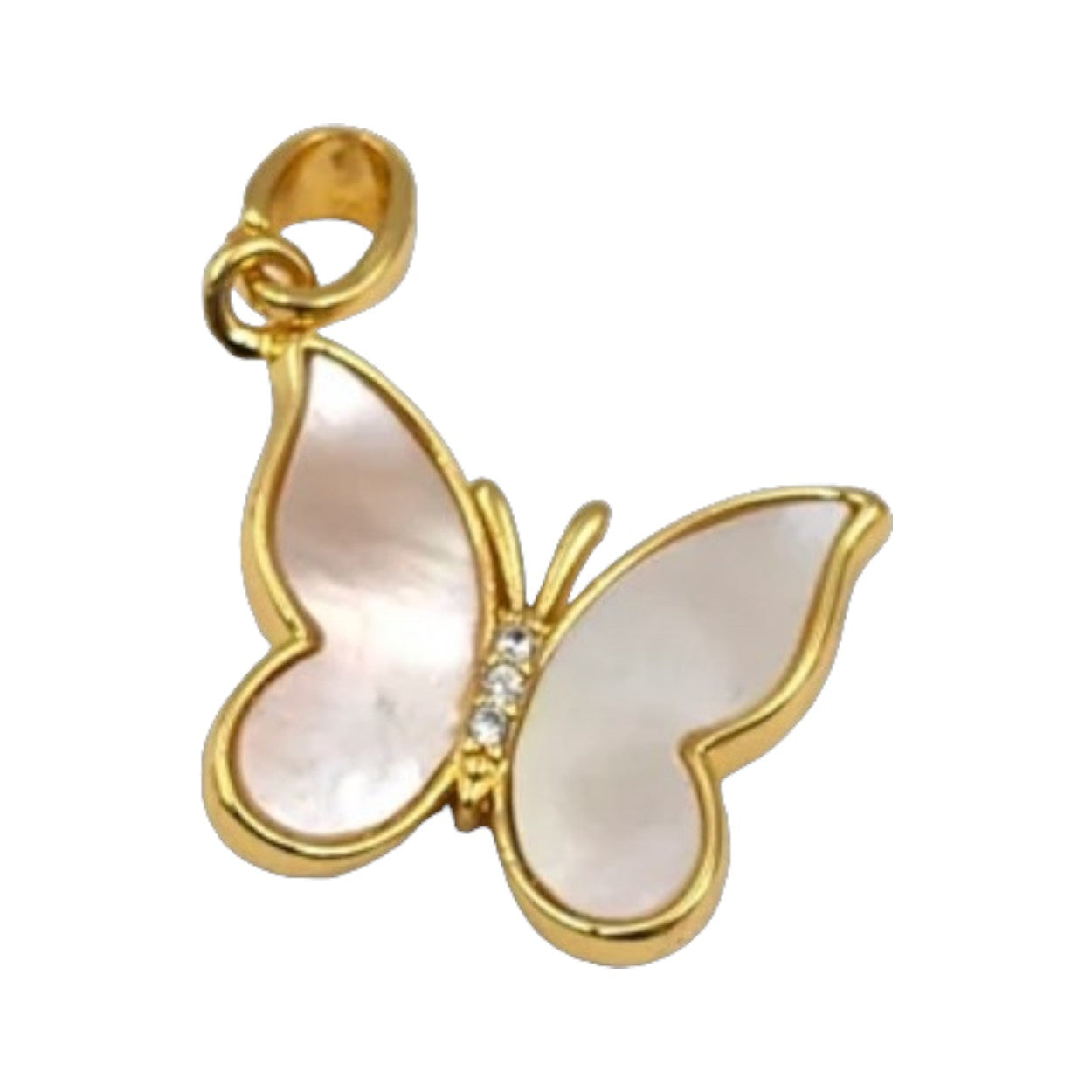 WHITE BUTTERFLY CHARM