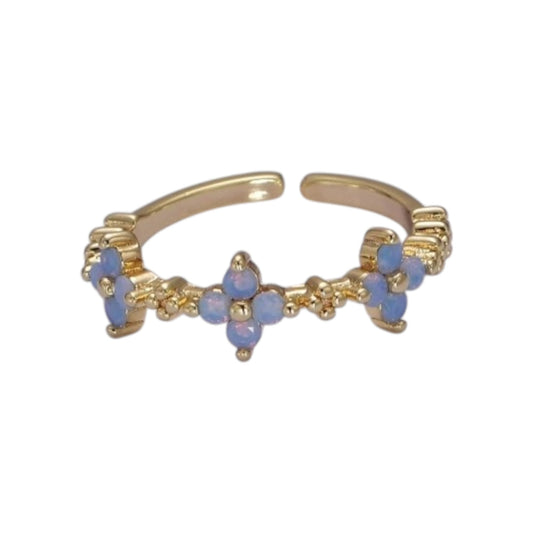 OCEAN BLOSSOM ADJUSTABLE RING