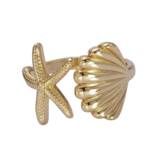 SIRENS GOLD ADJUSTABLE RING