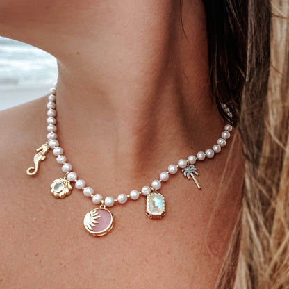 PEARL CHARM NECKLACE