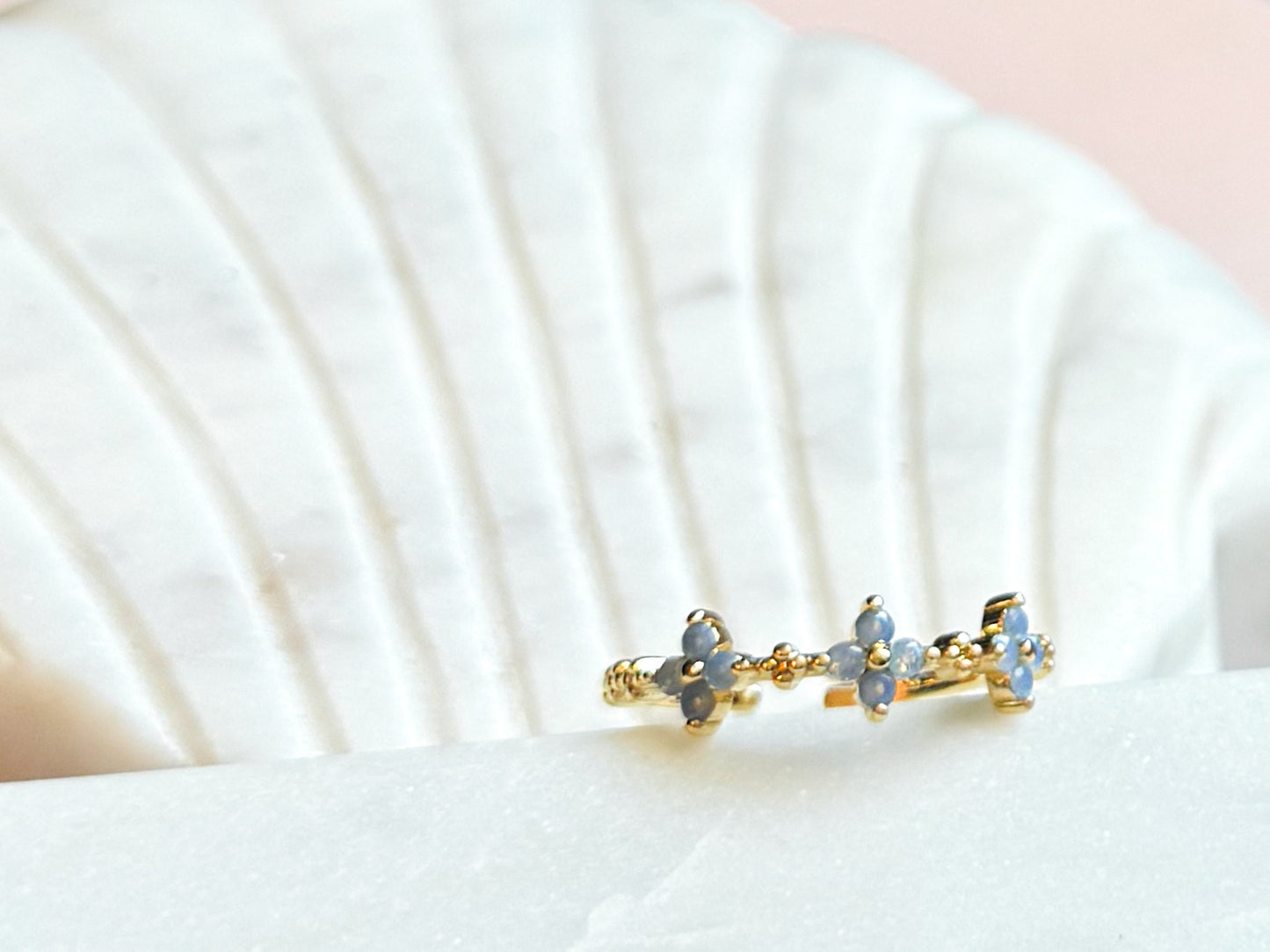 OCEAN BLOSSOM ADJUSTABLE RING