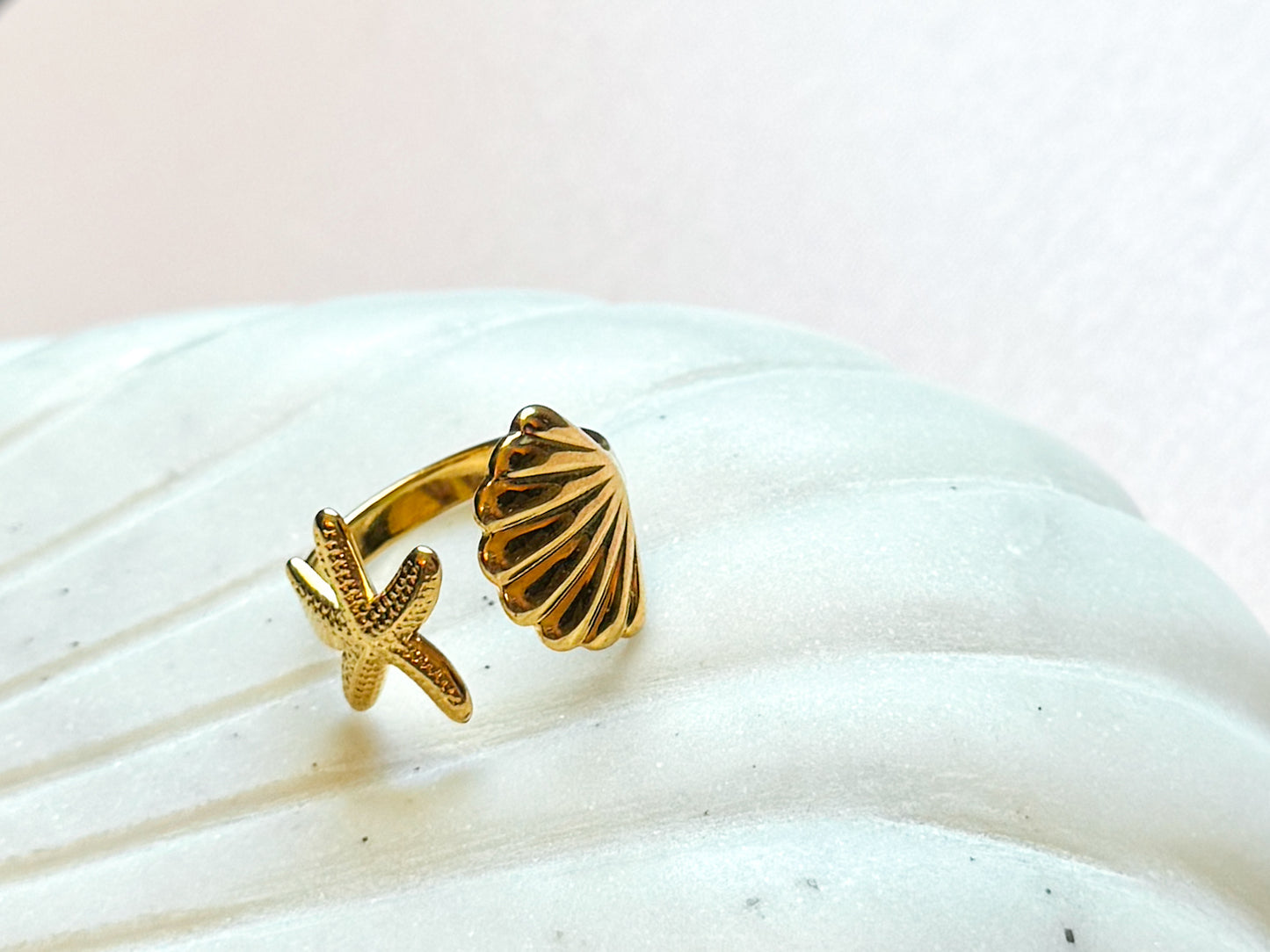 SIRENS GOLD ADJUSTABLE RING