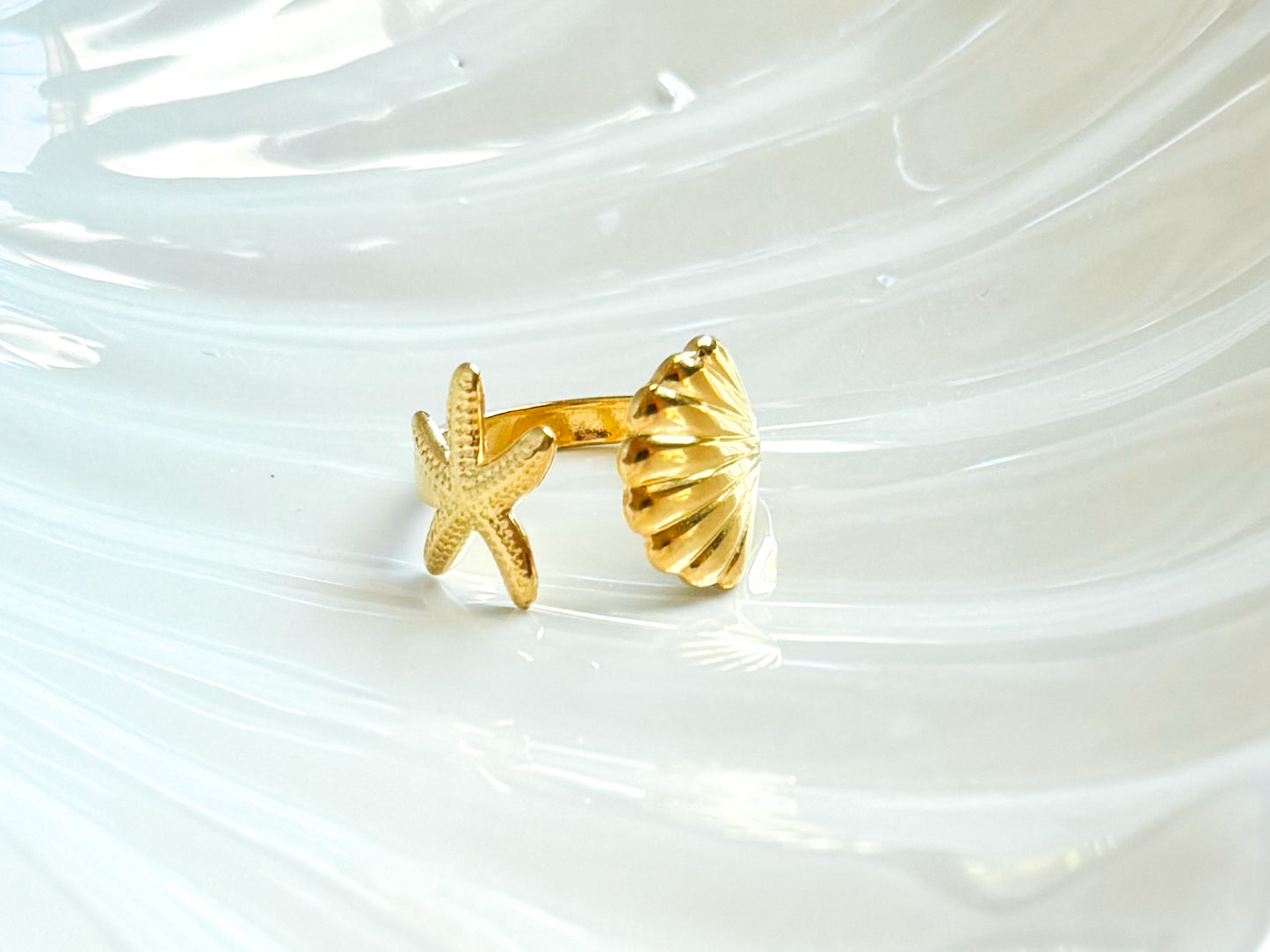SIRENS GOLD ADJUSTABLE RING