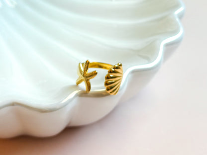 SIRENS GOLD ADJUSTABLE RING