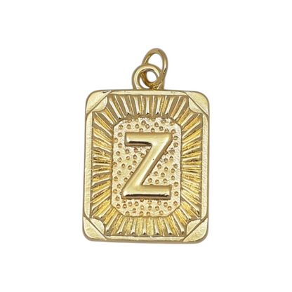 GOLD INITIAL TAG CHARM