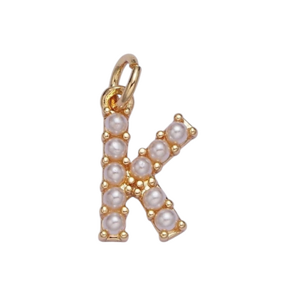 PEARL INITIAL CHARM