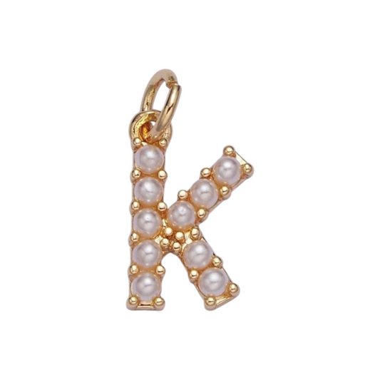 PEARL INITIAL CHARM