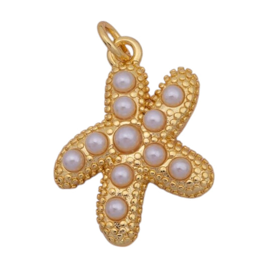 SEA PEARL STARFISH CHARM