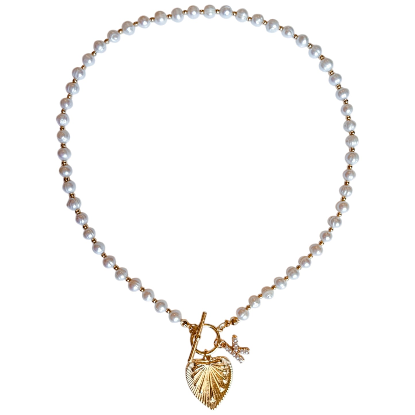 THE PEARL OF MY HEART TOGGLE NECKLACE