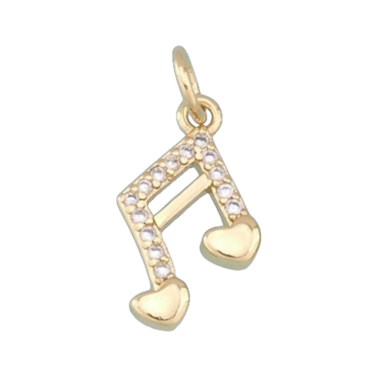 HEART MUSIC NOTE CHARM