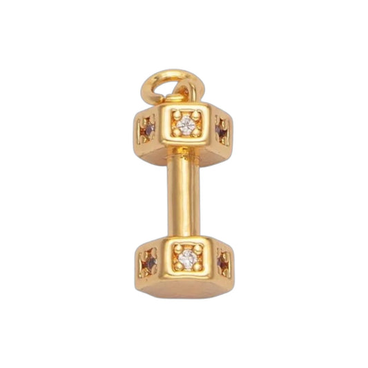 DAINTY DUMBBELL CHARM