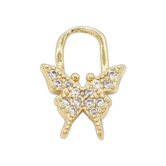 BUTTERFLY PADLOCK CHARM