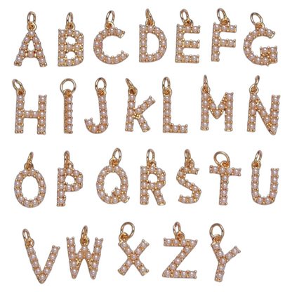 PEARL INITIAL CHARM